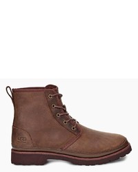 braune Lederfreizeitstiefel von UGG