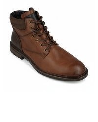 braune Lederfreizeitstiefel von Wrangler