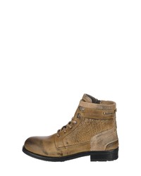 braune Lederfreizeitstiefel von Yellow Cab