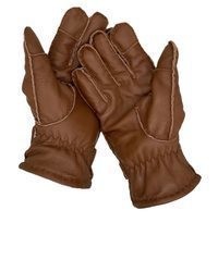 braune Lederhandschuhe von Glow