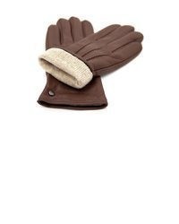 braune Lederhandschuhe von Hand Gewand by Weikert