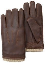 braune Lederhandschuhe von PEARLWOOD