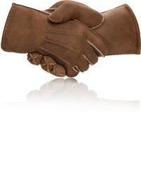 braune Lederhandschuhe von PEARLWOOD