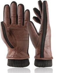 braune Lederhandschuhe von PEARLWOOD