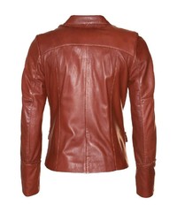 braune Lederjacke von JCC