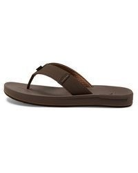 braune Ledersandalen von Quiksilver