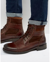 braune Lederstiefel von Aldo