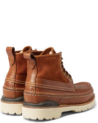 braune Lederstiefel von VISVIM