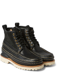 braune Lederstiefel von VISVIM