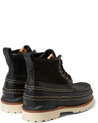 braune Lederstiefel von VISVIM