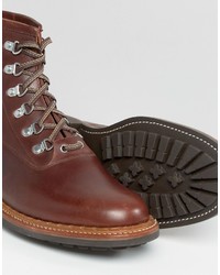 braune Lederstiefel von Grenson