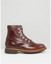 braune Lederstiefel von Grenson