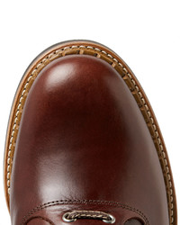 braune Lederstiefel von Grenson