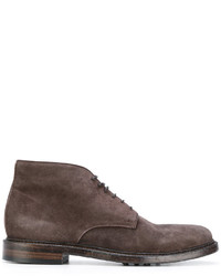 braune Lederstiefel von Officine Creative