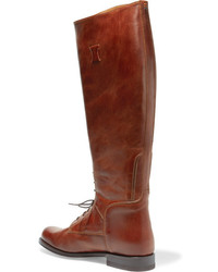 braune Lederstiefel von Ariat