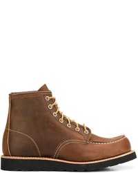 braune Lederstiefel von Red Wing Shoes