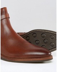 braune Lederstiefel von Aldo