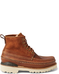 braune Lederstiefel von VISVIM