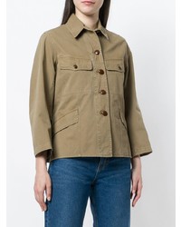 braune Militärjacke von Aspesi