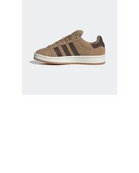 braune niedrige Sneakers von adidas Originals