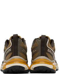 braune niedrige Sneakers von Salomon