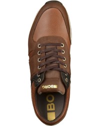 braune niedrige Sneakers von Bjorn Borg