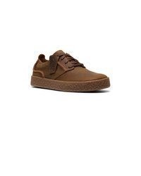 braune niedrige Sneakers von Clarks