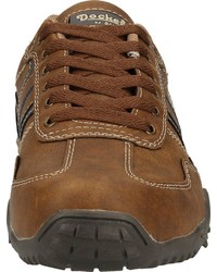 braune niedrige Sneakers von Dockers by Gerli