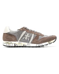 braune niedrige Sneakers von Premiata