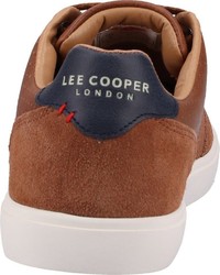 braune niedrige Sneakers von Lee Cooper