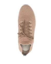 braune niedrige Sneakers von Brunello Cucinelli