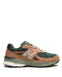 braune niedrige Sneakers von New Balance