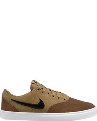 braune niedrige Sneakers von Nike SB