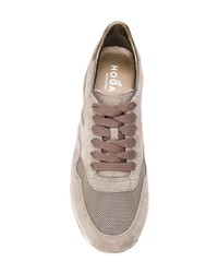 braune niedrige Sneakers von Hogan