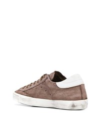 braune niedrige Sneakers von Philippe Model