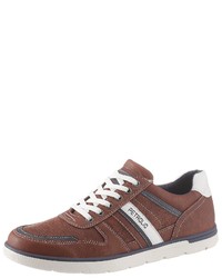 braune niedrige Sneakers von PETROLIO