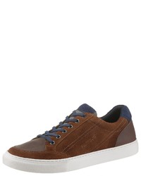 braune niedrige Sneakers von PETROLIO