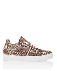 braune niedrige Sneakers von Philipp Plein