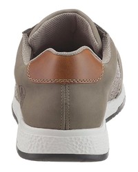 braune niedrige Sneakers von Rieker