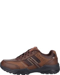 braune niedrige Sneakers von Skechers