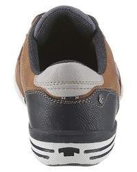 braune niedrige Sneakers von Tom Tailor