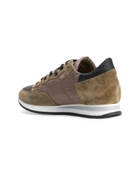 braune niedrige Sneakers von Philippe Model