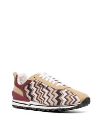 braune niedrige Sneakers von Missoni