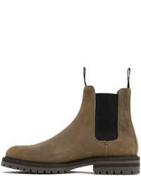 braune Nubuk Chelsea Boots von Common Projects