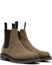 braune Nubuk Chelsea Boots von Common Projects