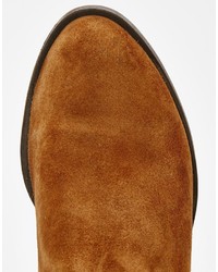 braune Overknee Stiefel aus Wildleder von Carvela