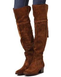 braune Overknee Stiefel von Frye