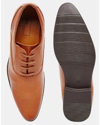 braune Oxford Schuhe von Asos