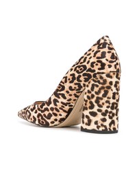 braune Pumps aus Kalbshaar mit Leopardenmuster von Sam Edelman