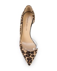 braune Pumps aus Kalbshaar mit Leopardenmuster von Tamara Mellon